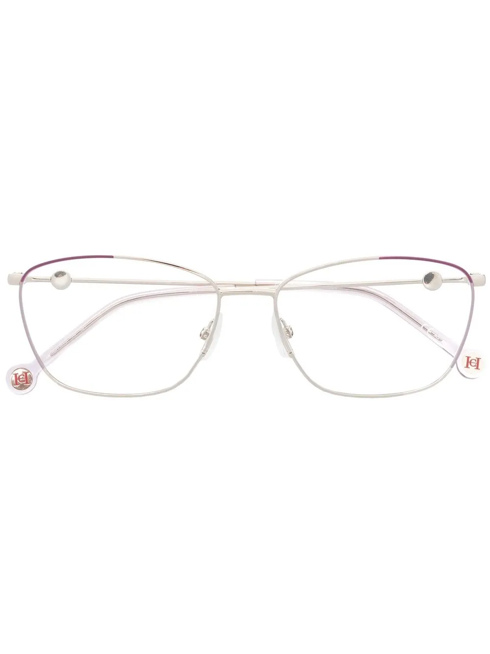 

Carolina Herrera lentes con armazón rectangular - Morado