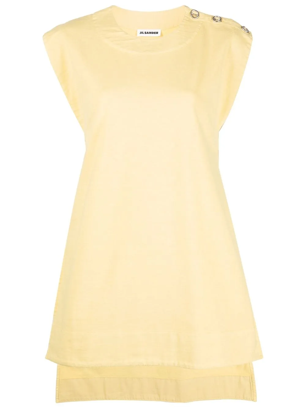 

Jil Sander playera con botones en los hombros - Amarillo