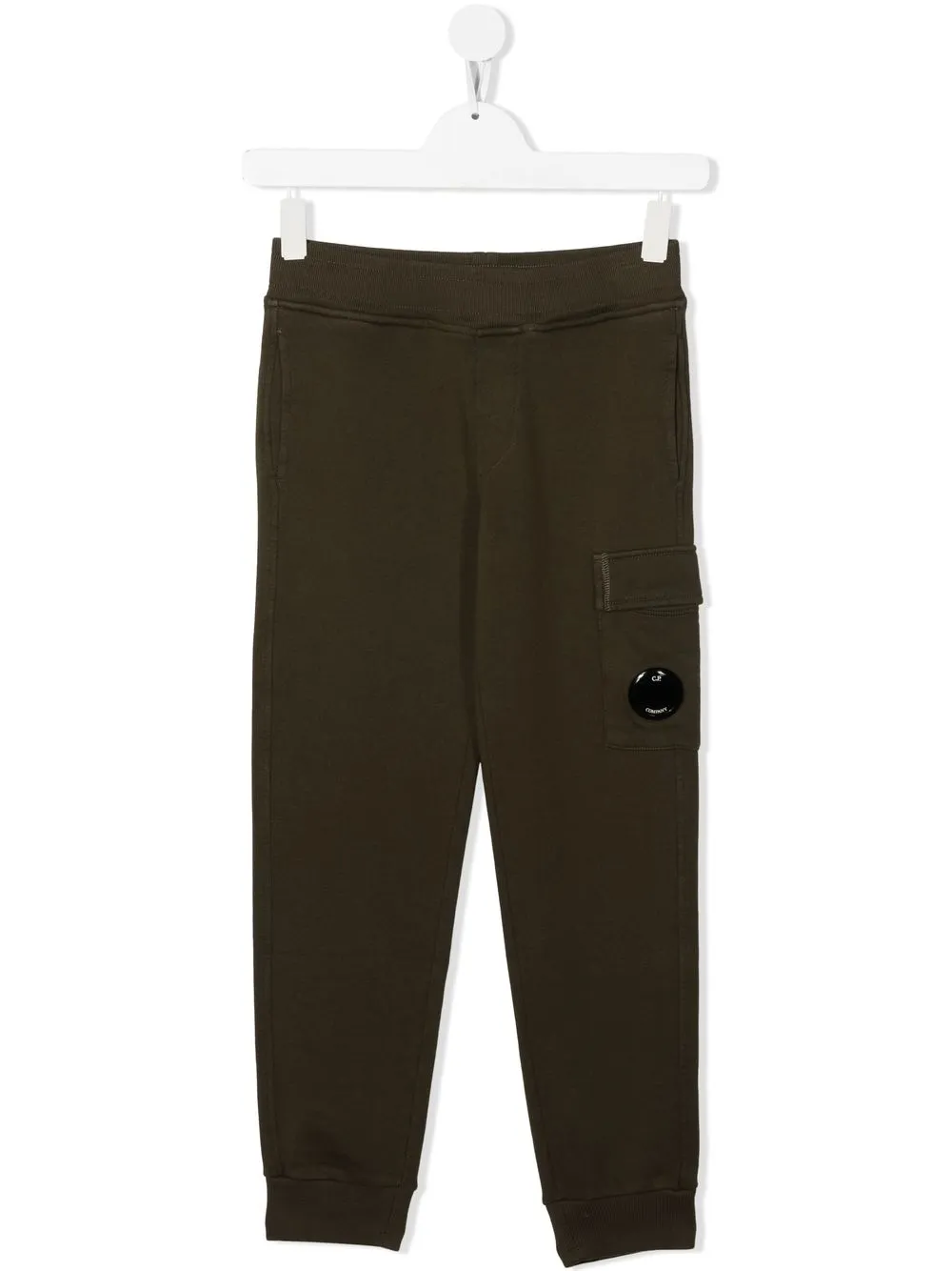 

C.P. Company Kids cotton cargo track-pants - Green