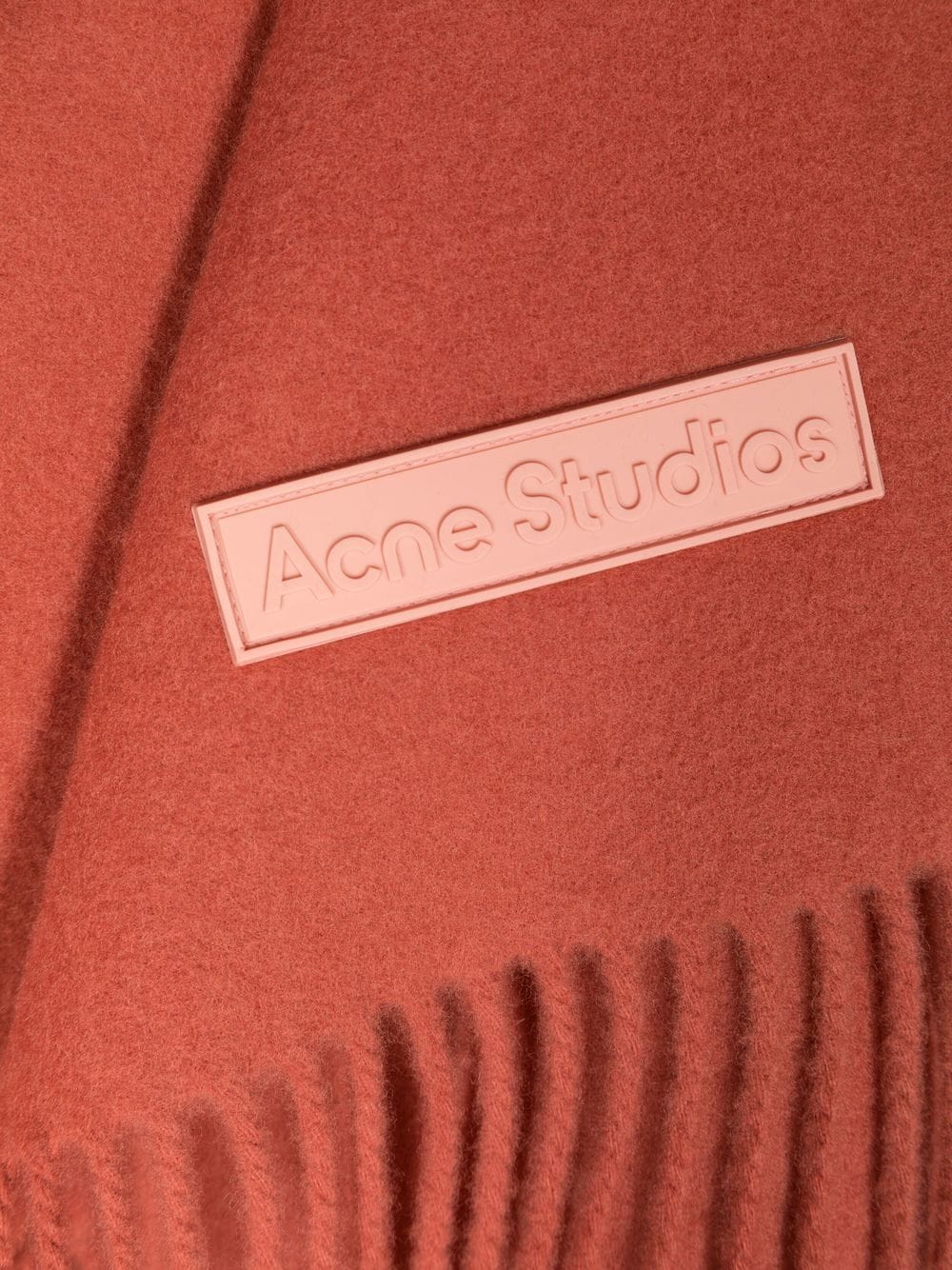 Acne Studios Sjaal met logopatch - Rood