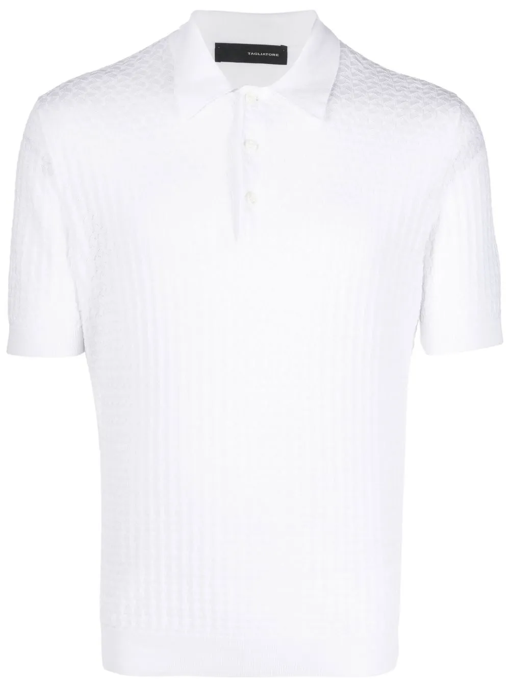 

Tagliatore playera tipo polo tejido texturizado - Blanco