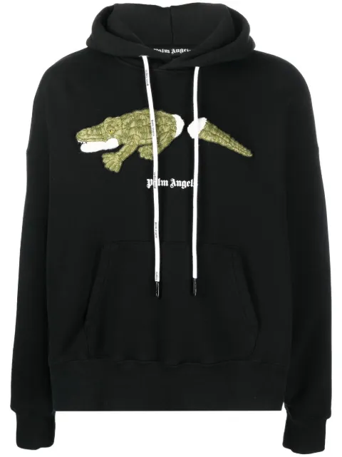 Palm Angels crocodile cotton hoodie