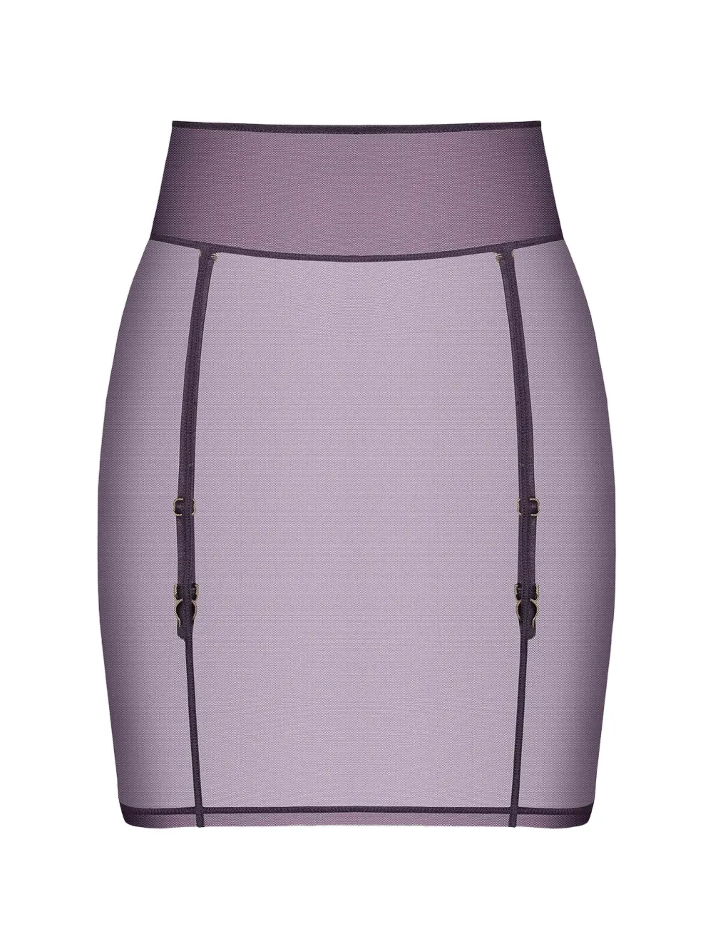Maison Close L'Amoureuse sheer-mesh garter skirt · M