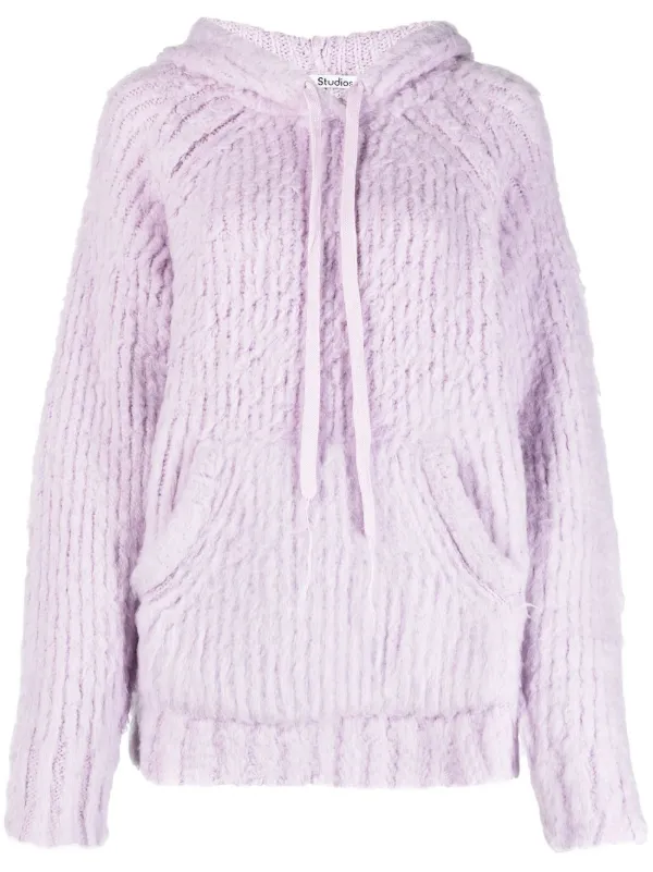 Acne Studios Knitted Fluffy Hoodie 