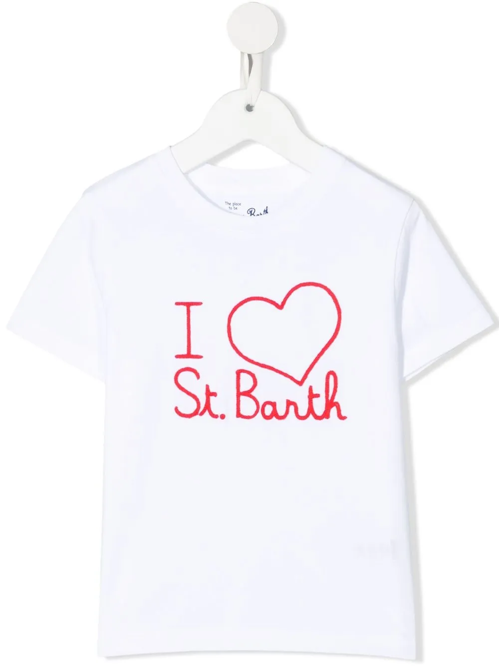 

MC2 Saint Barth Kids Elly slogan-print T-shirt - White