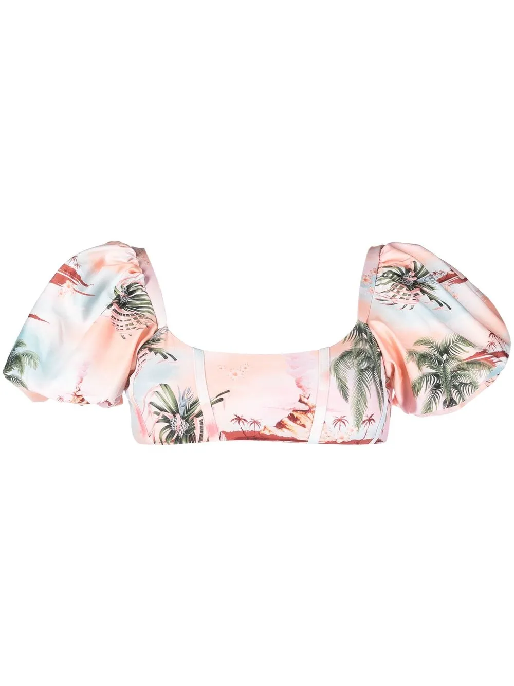 

Agua By Agua Bendita top de bikini con estampado floral - Rosado