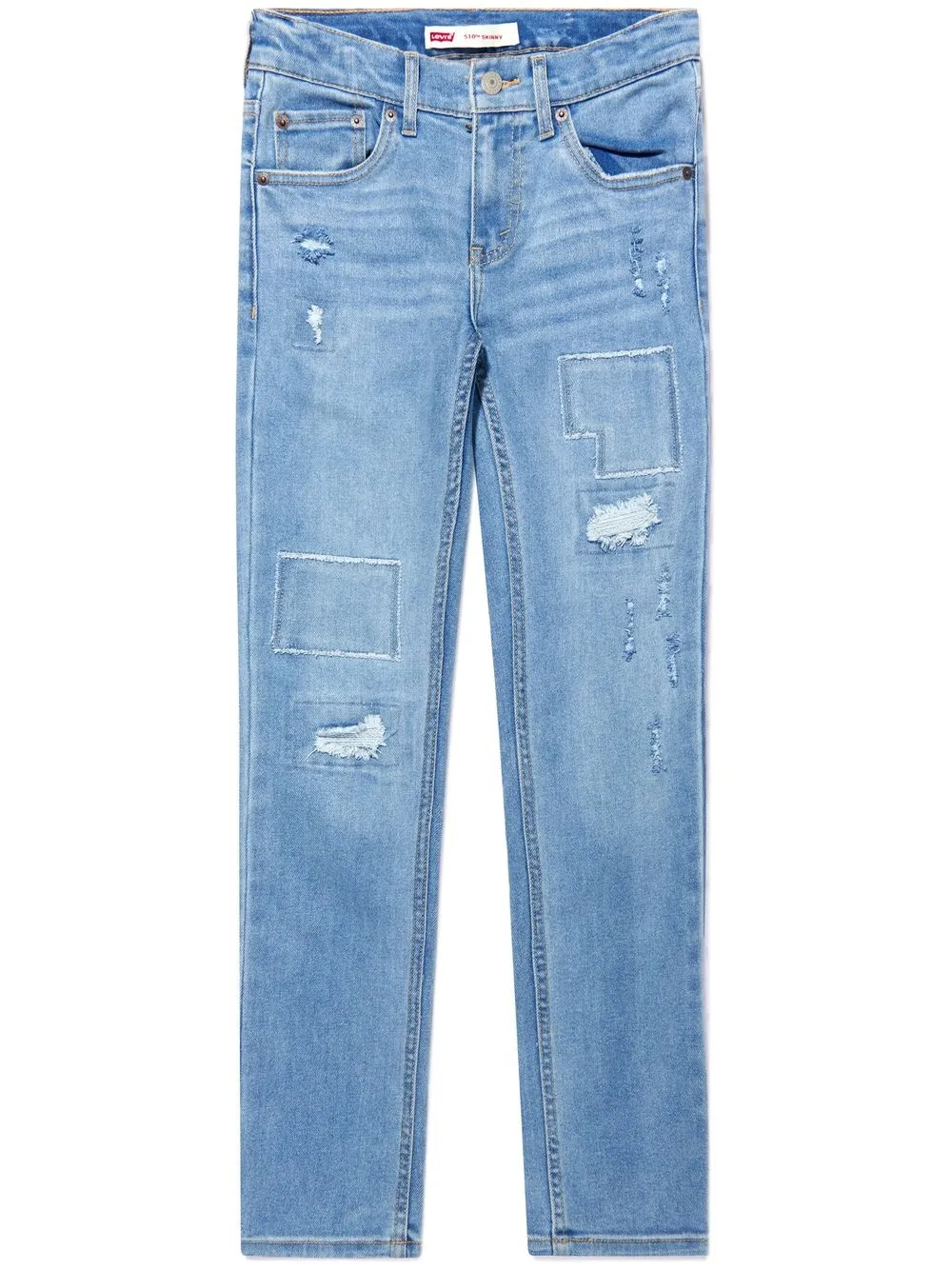 

Levi's Kids jeans skinny de tiro alto - Azul