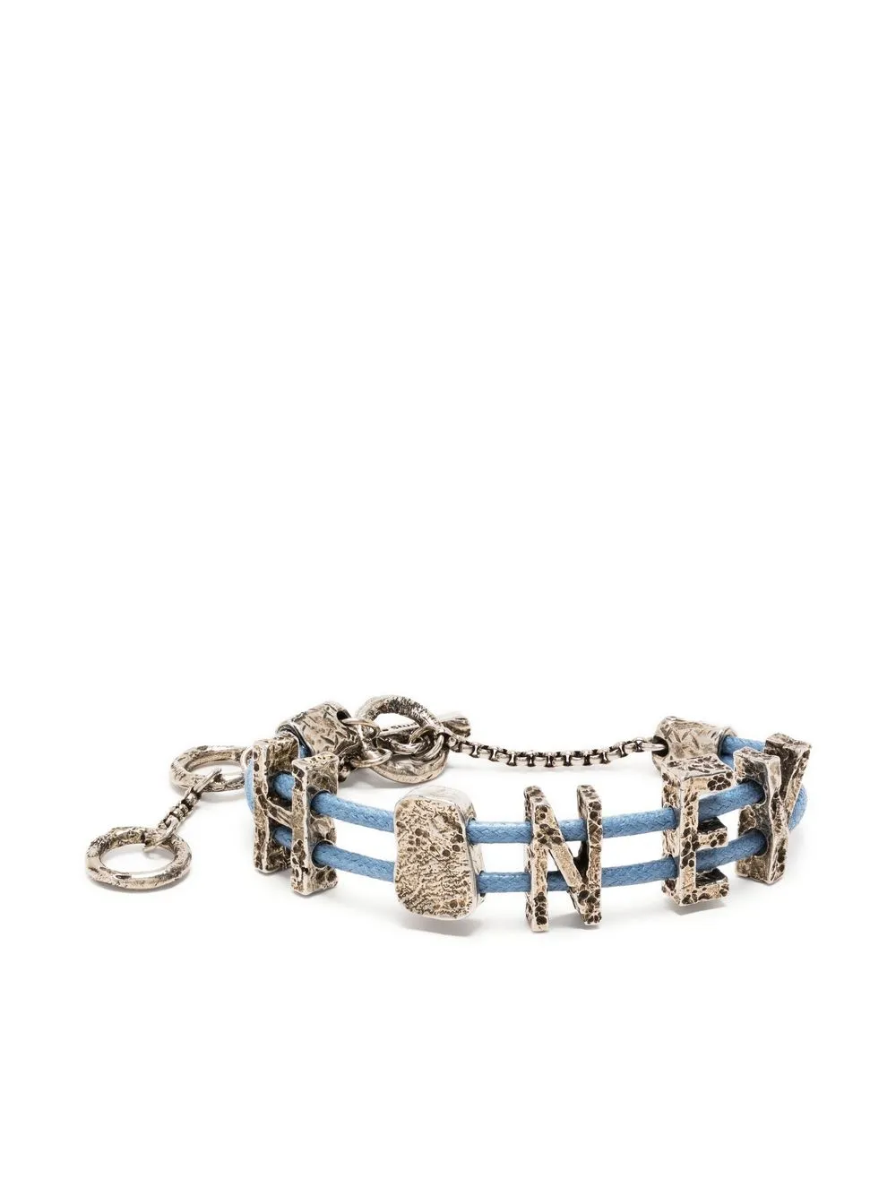 

Acne Studios pulsera con detalle de letras - Plateado