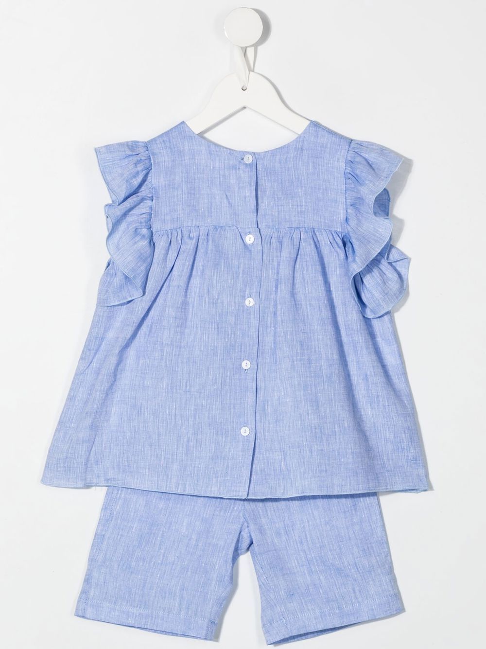 Little Bear Linnen top en broek set - Blauw