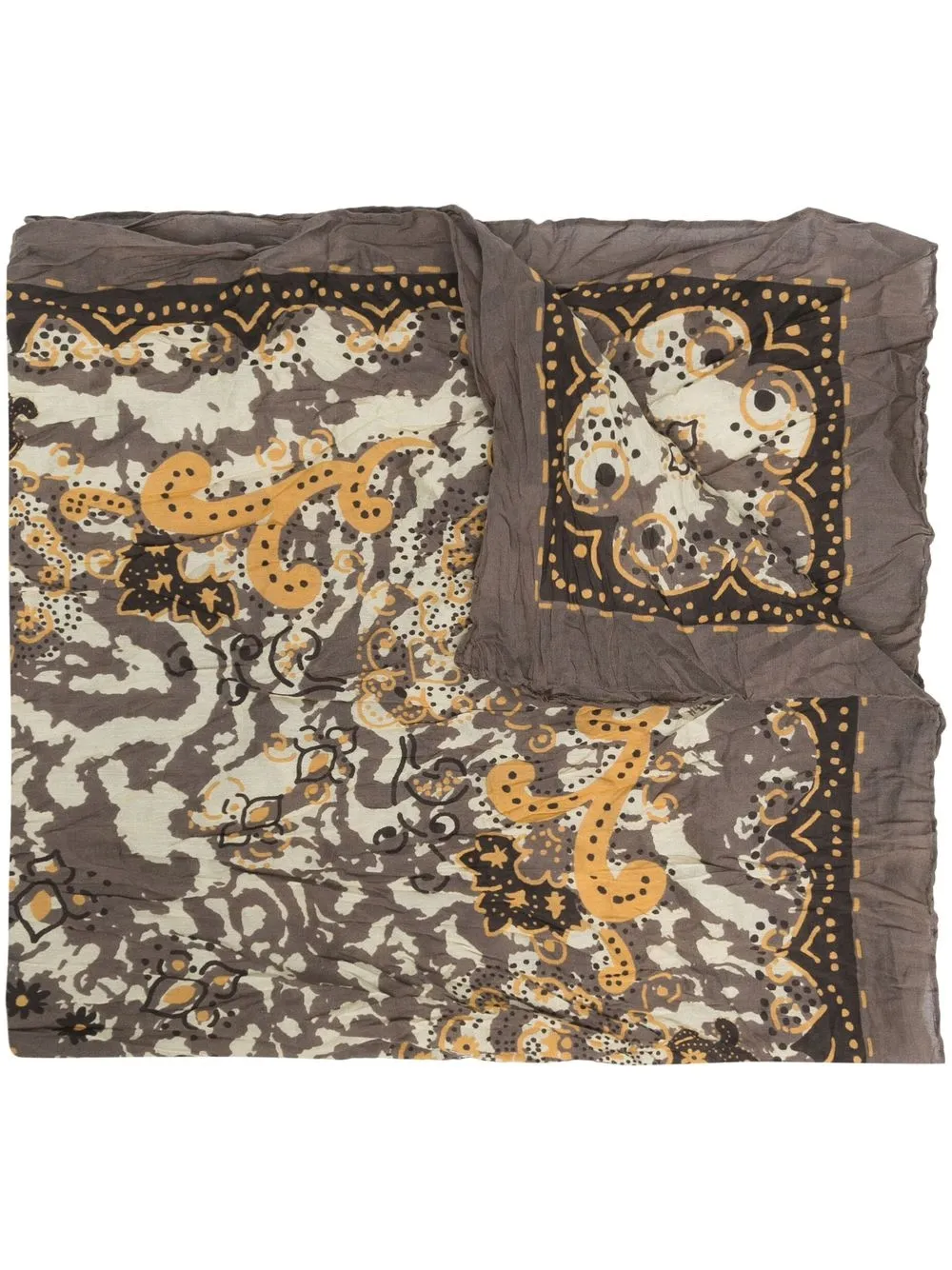 

Acne Studios bandana-print square scarf - Brown