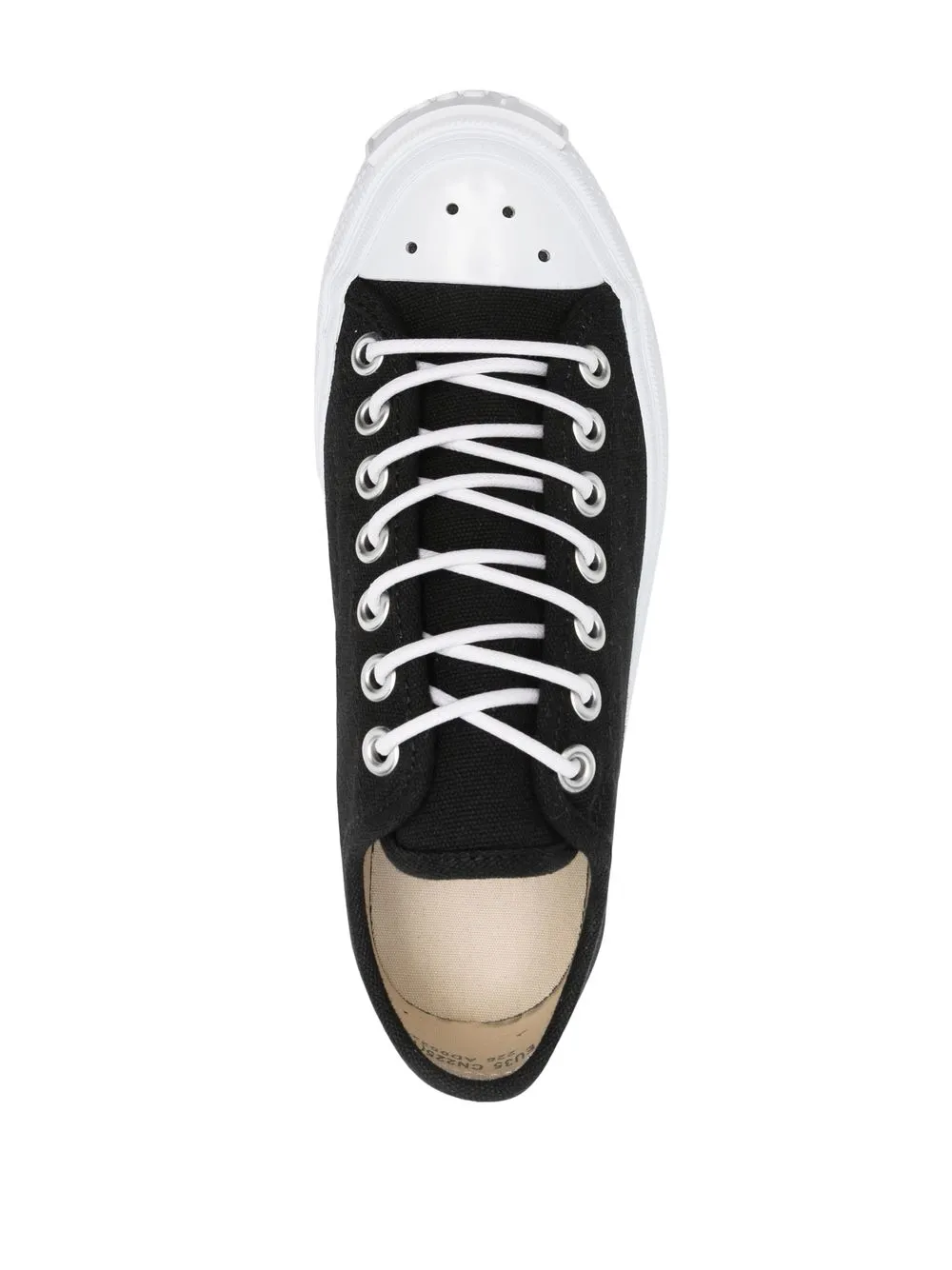 contrasting toe-cap low-top sneakers