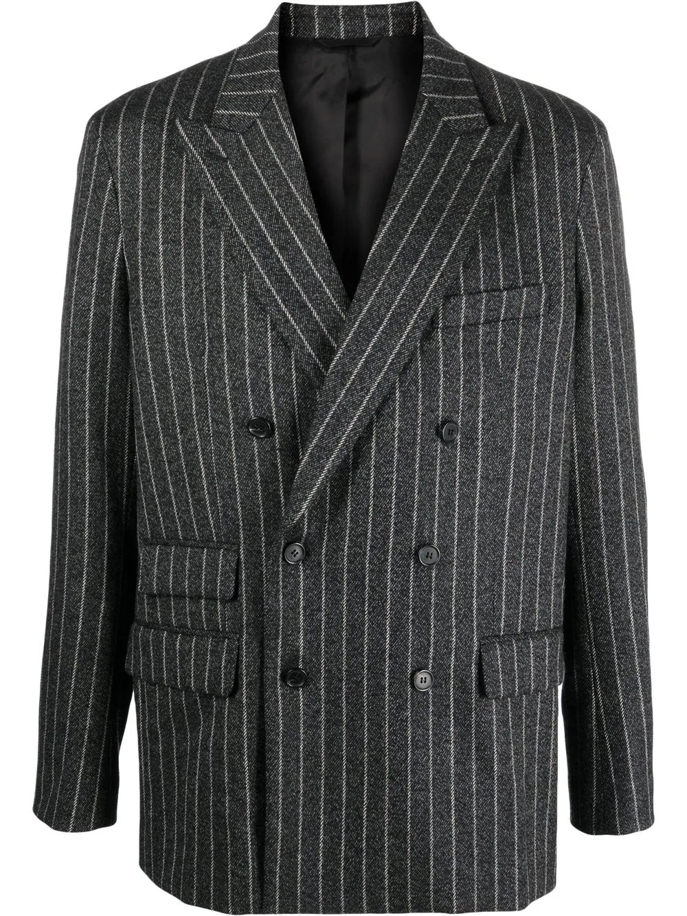 

Acne Studios blazer a rayas diplomáticas - Gris