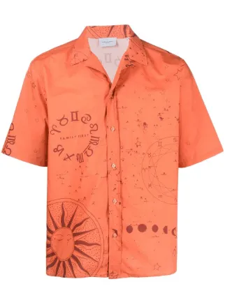 Camicia a maniche corte Rosso Farfetch Abbigliamento Camicie Camicie a maniche corte 