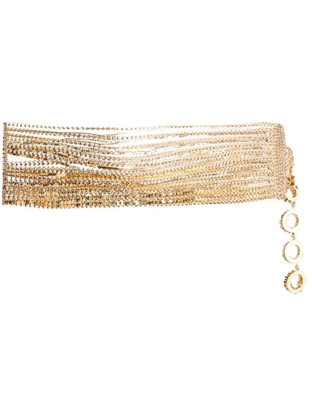

Benedetta Bruzziches Giulietta crystal chain belt - Gold