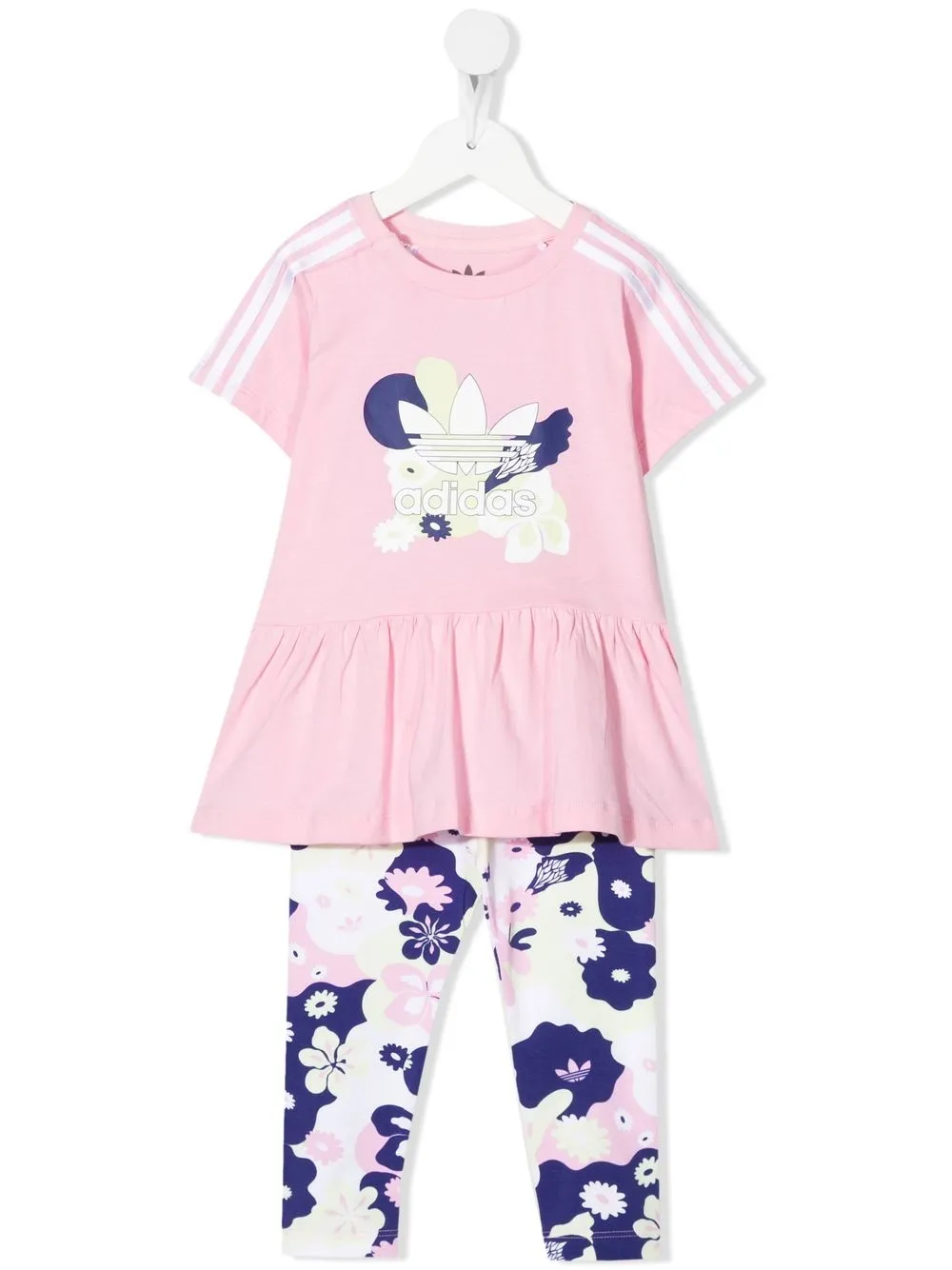 

adidas Kids traje deportivo con logo - Rosado