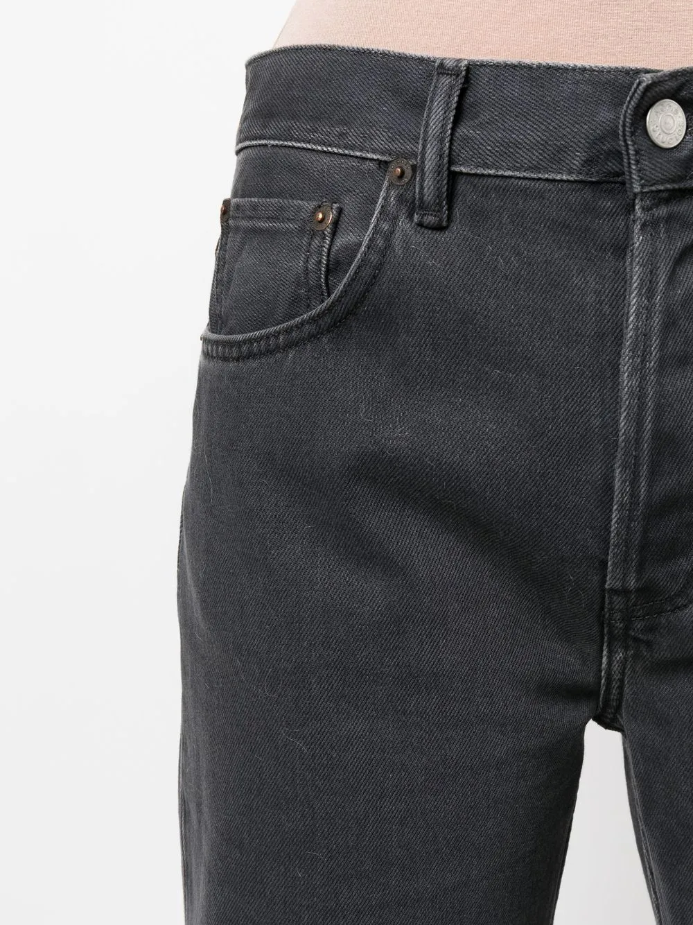 Acne Studios Loose Bootcut Jeans In Grey | ModeSens