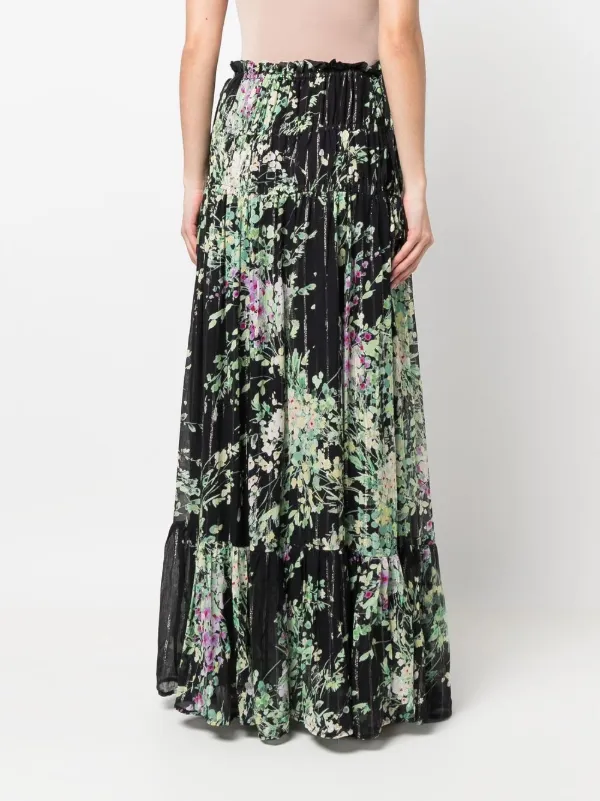 Sabina Musayev floral-print Pleated 