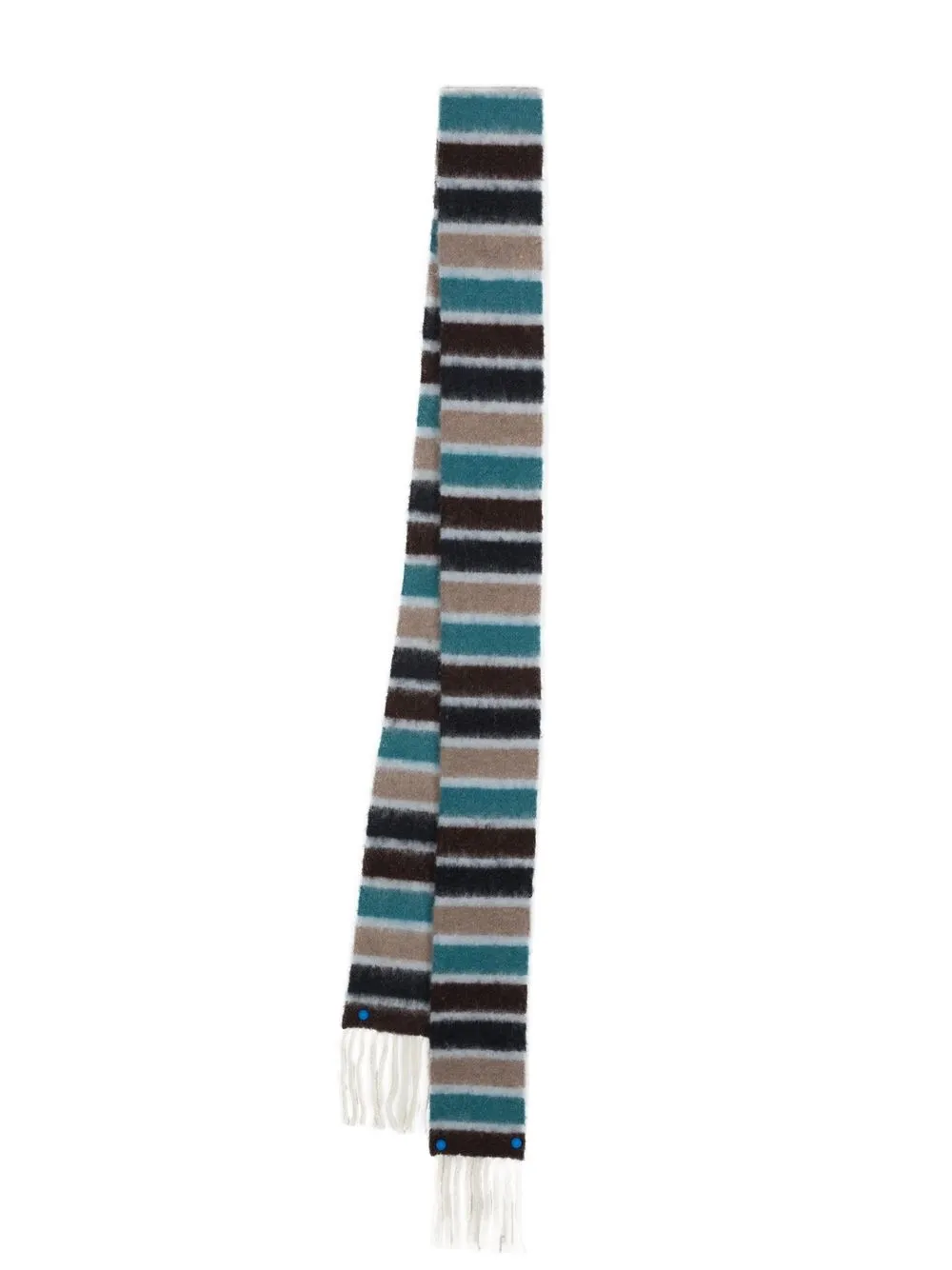 

Acne Studios print wool scarf - Blue