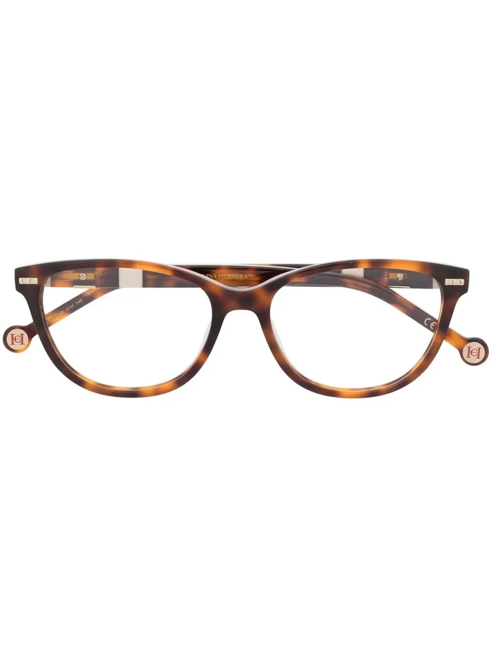 

Carolina Herrera rectangle-frame glasses - Brown