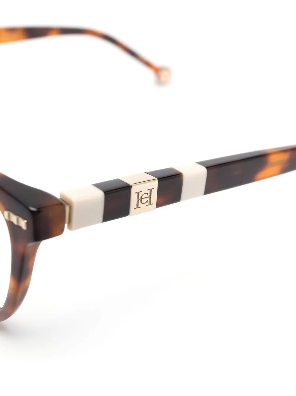 Carolina Herrera Rectangle-frame Glasses In Brown