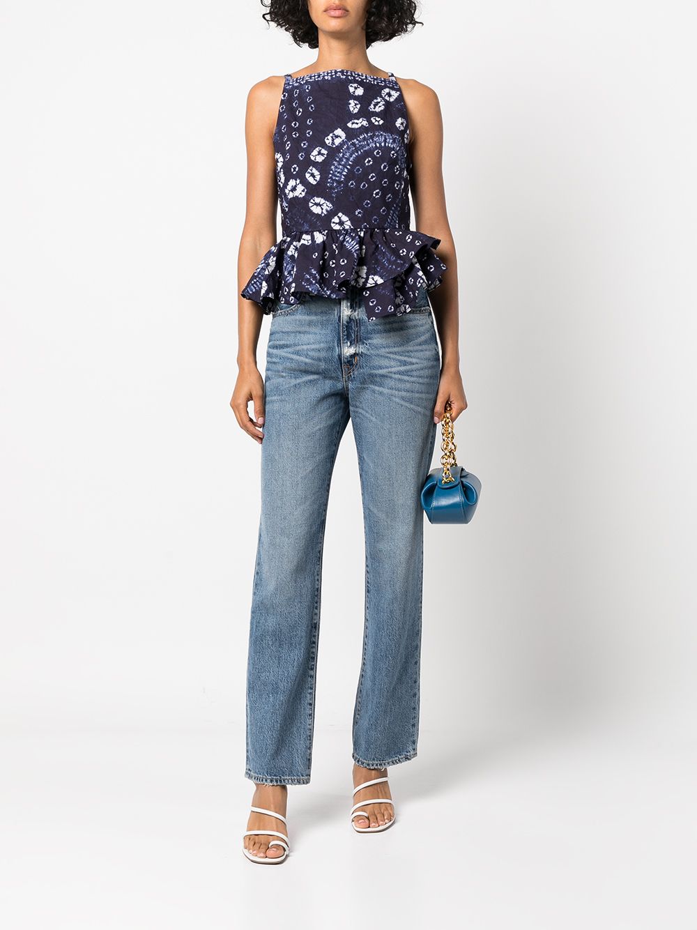 Ulla Johnson Top met print - Blauw