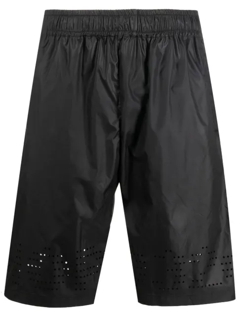 032c perforated-detail slip-on track shorts 