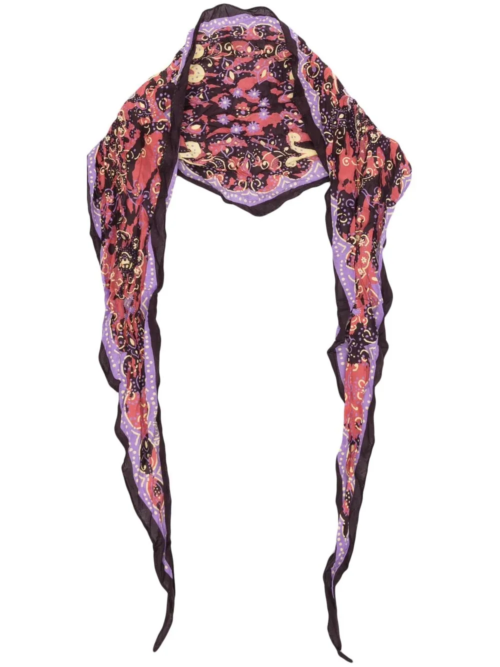 

Acne Studios paisley-print bandana scarf - Purple