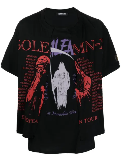 Raf Simons T-Shirt im Layering-Look