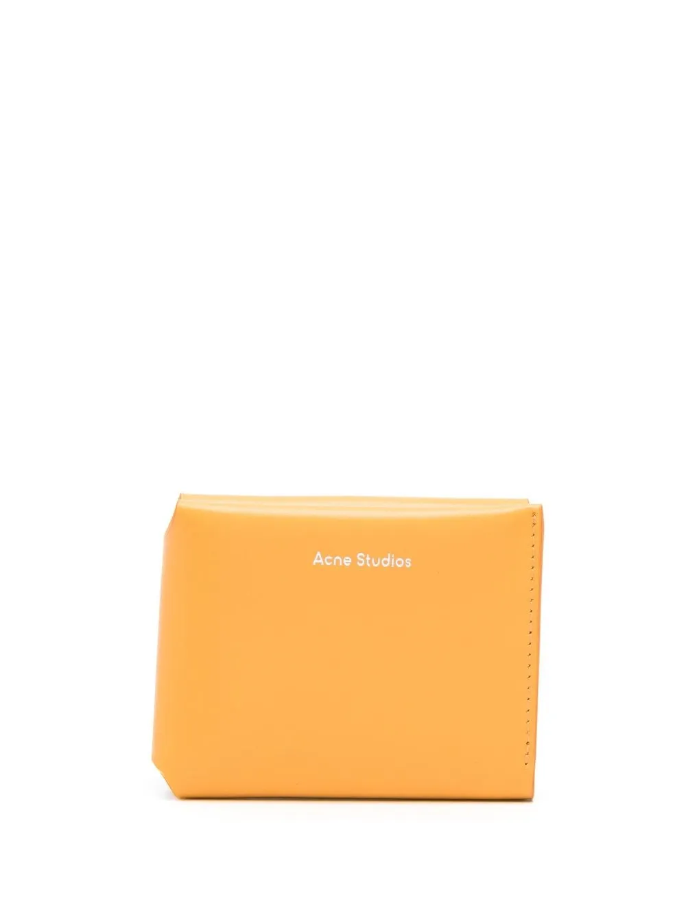 

Acne Studios cartera plegable con franja del logo - Amarillo