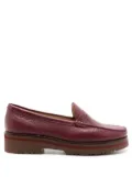 Sarah Chofakian Verona platform loafers - Red