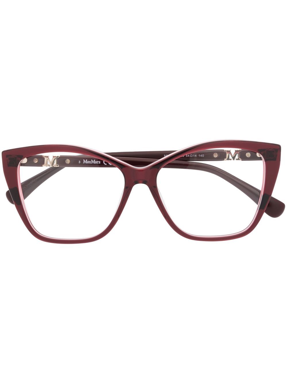 cat-eye frame glasses