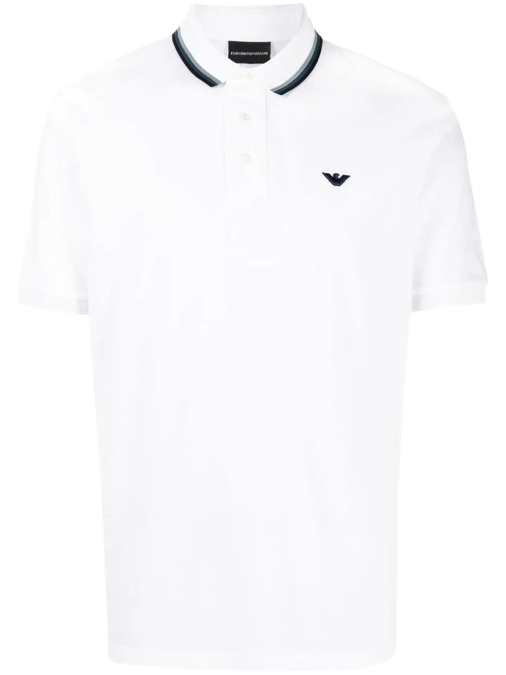 

Emporio Armani logo-print short-sleeved polo shirt - White