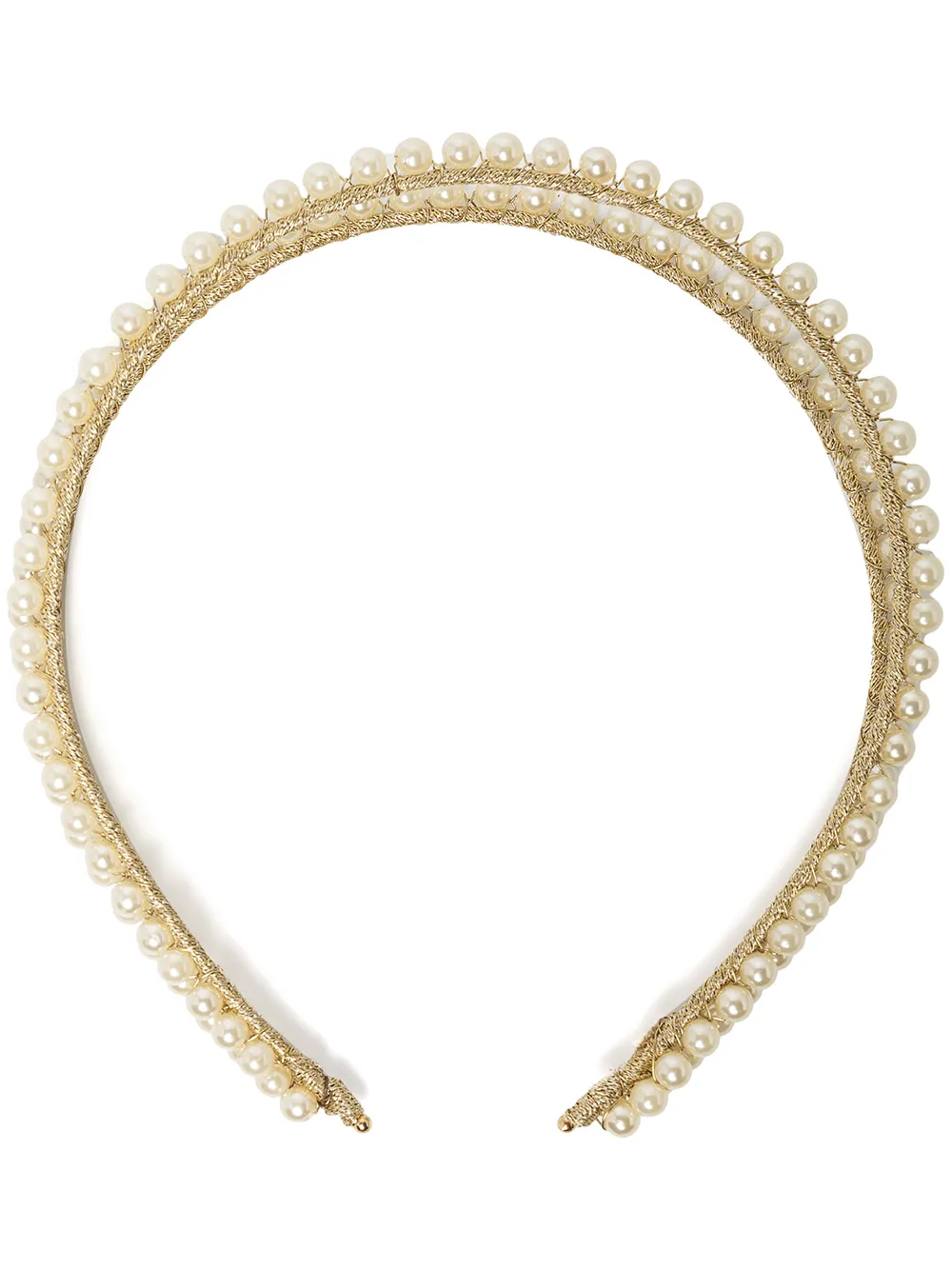 JENNIFER BEHR GITTA PEARL DOUBLE-BAND HEADBAND