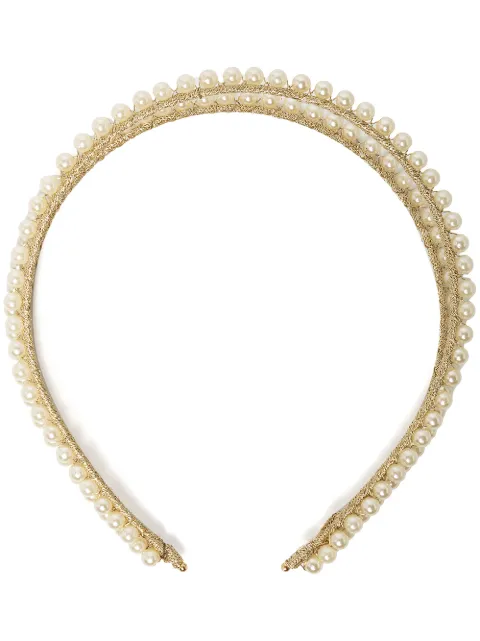 Jennifer Behr Gitta pearl double-band headband