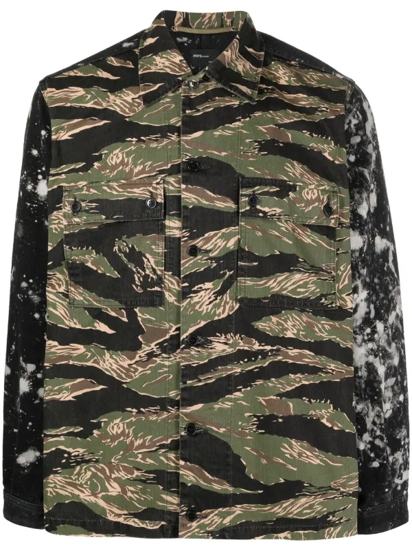 Prps camouflage-print button-up Shirt 