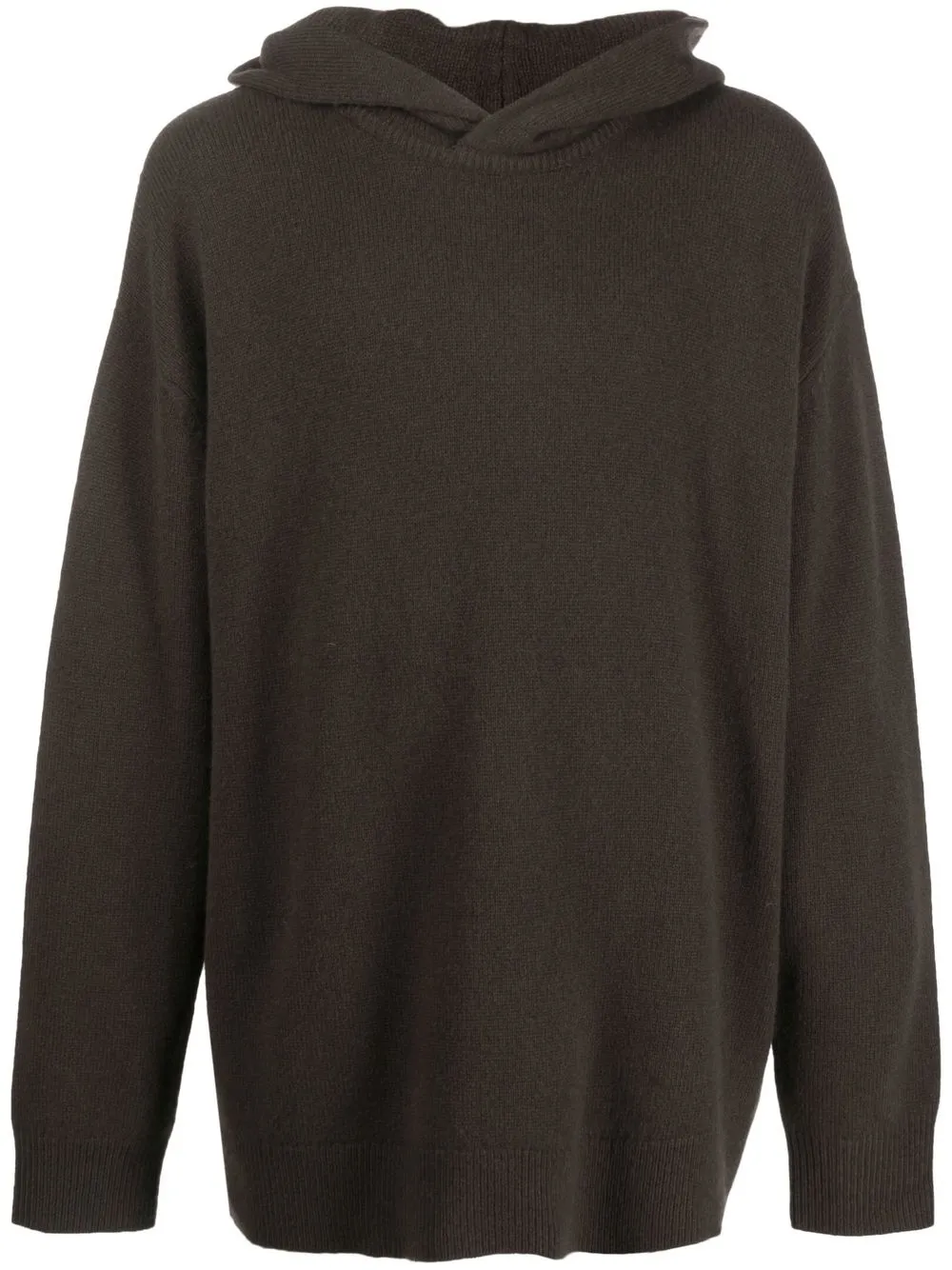 Acne Studios hoodie tejida oversize - Marrón