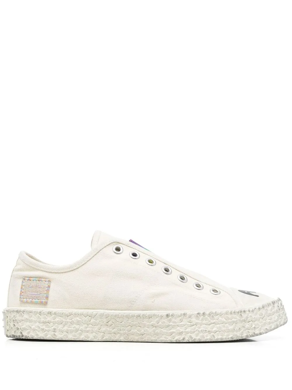 

Acne Studios tenis bajos con agujetas - Blanco