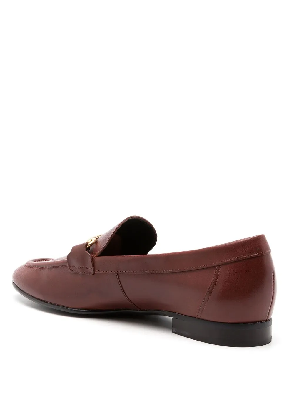 Shop Sarah Chofakian Siena Horsebit Loafers In Red