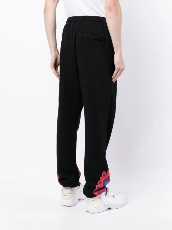【関税&送料込】Marcelo Burlon County Of Milan Flare Split C Marcelo Burlon County Of Milan Cross-print straight-leg