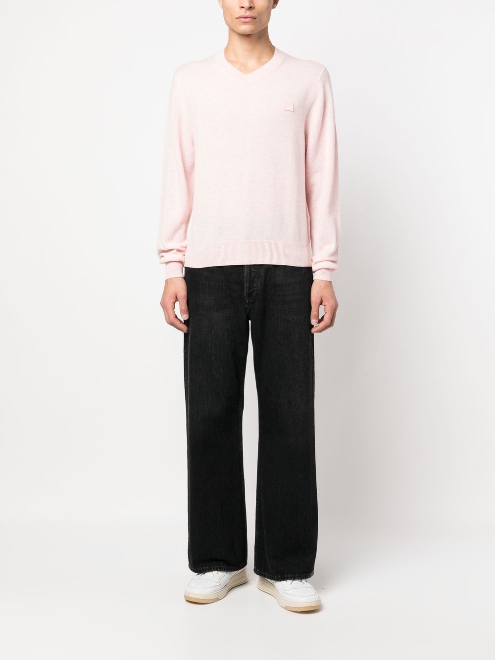 Acne Studios Trui met logopatch - Roze