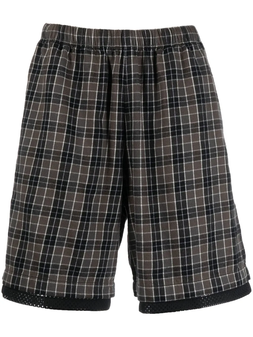 

Acne Studios shorts con cuadros estampados - Gris