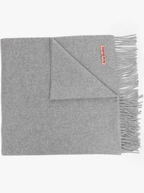 Acne Studios oversize fringe wool scarf
