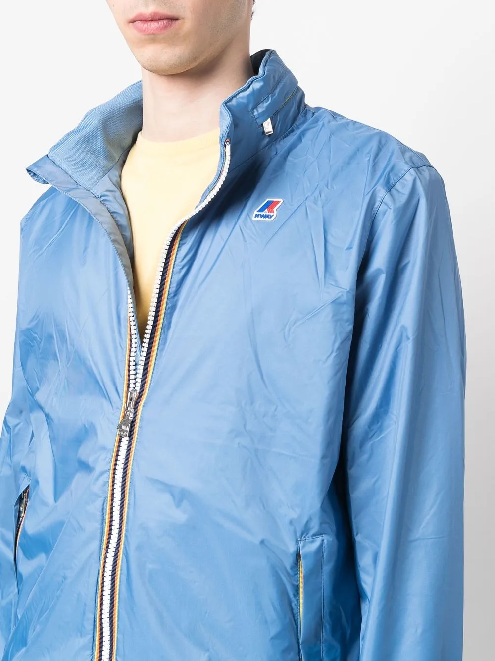 K-Way Jack met capuchon Blauw