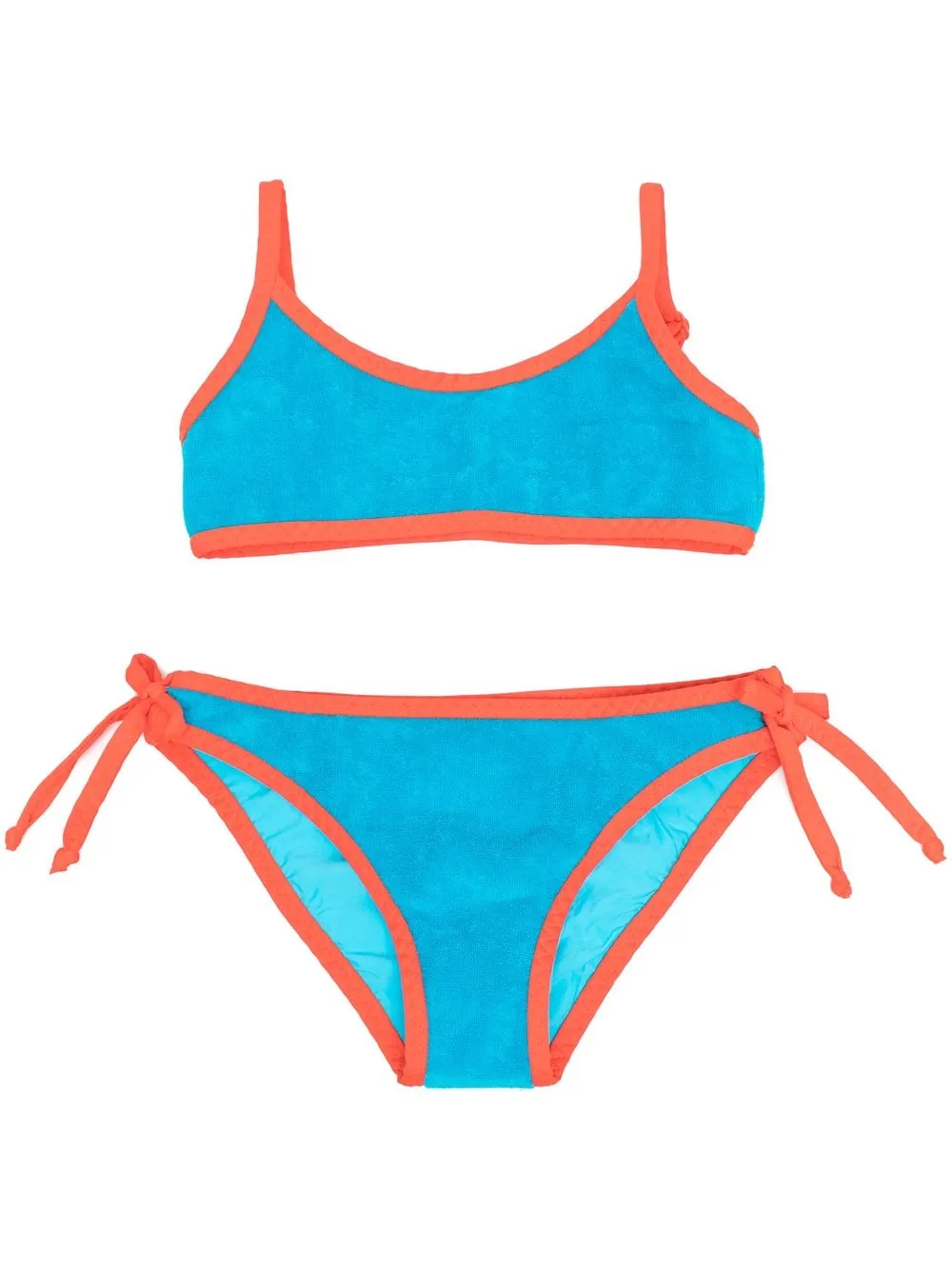 

MC2 Saint Barth Kids bikini con ribetes en contraste - Azul