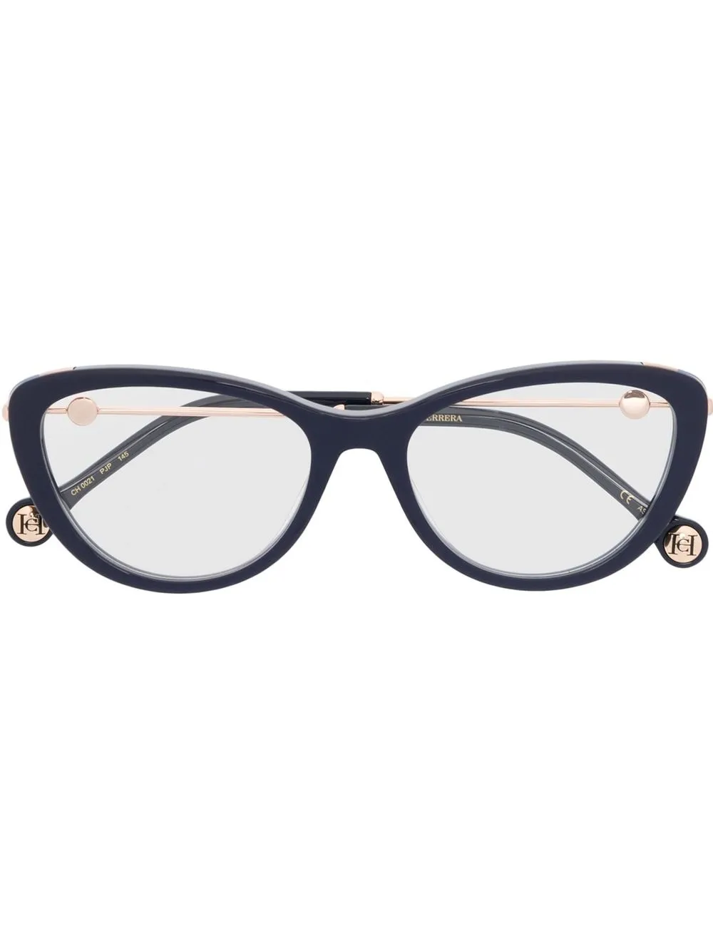Carolina Herrera cat-eye frame glasses - Blue