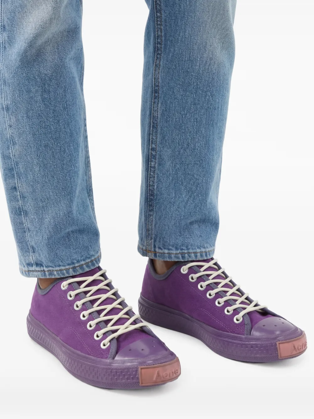  Acne Studios Sneakers Mit Schnürung   Violett 