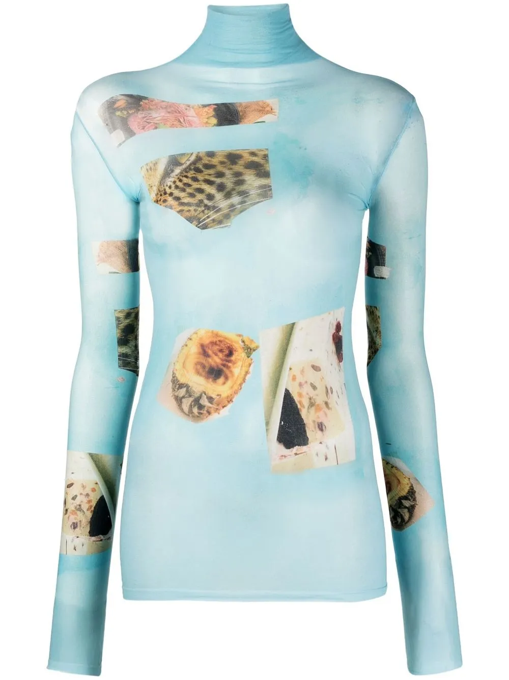 

Acne Studios top con estampado gráfico - Azul
