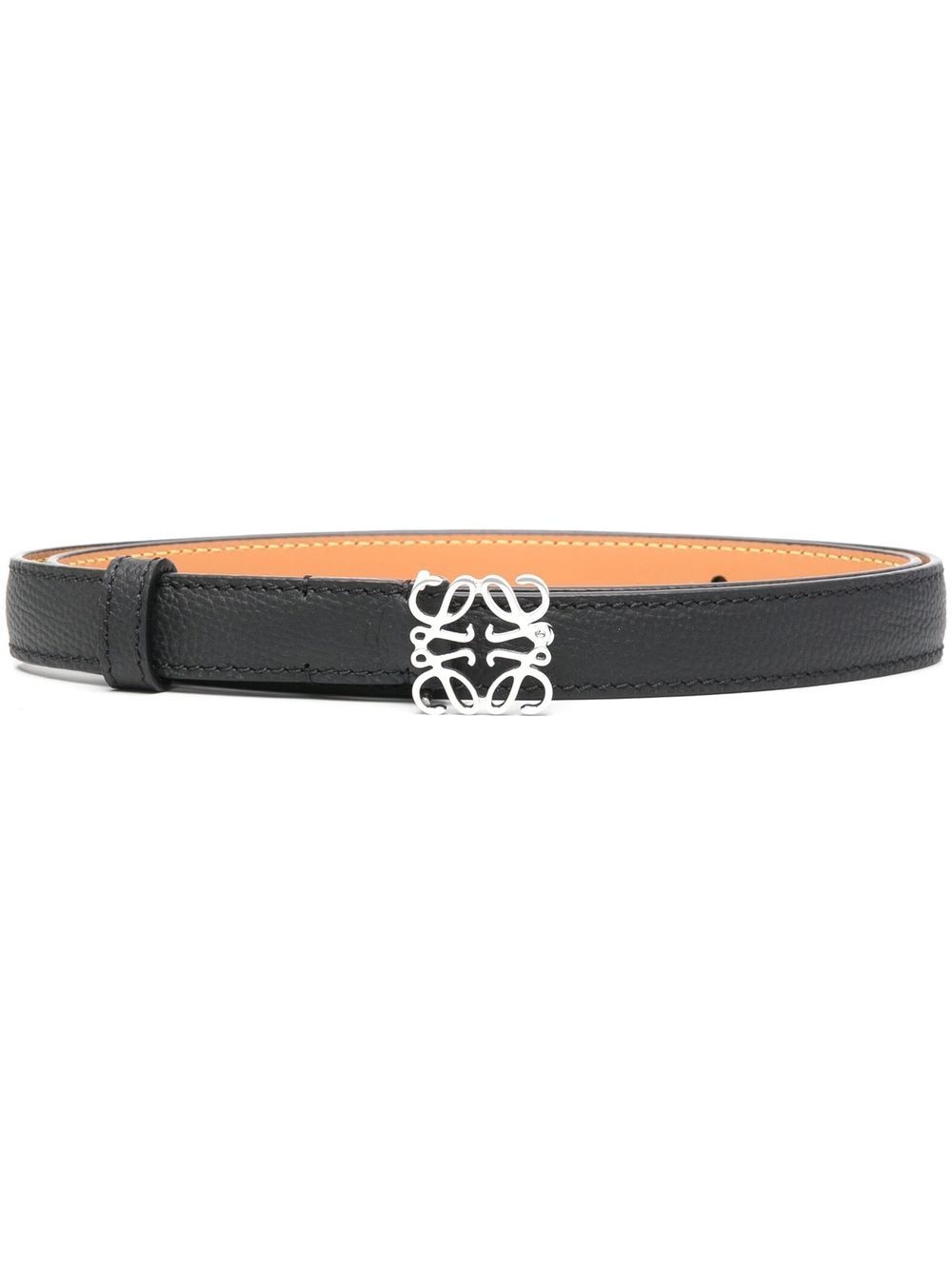 Loewe Anagram Buckle Belt In Black