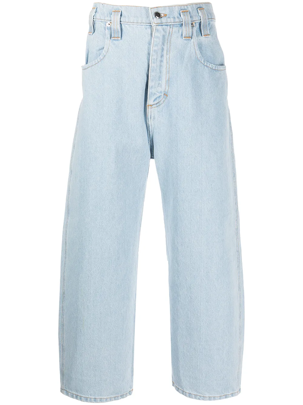 

Eckhaus Latta jeans rectos capri - Azul