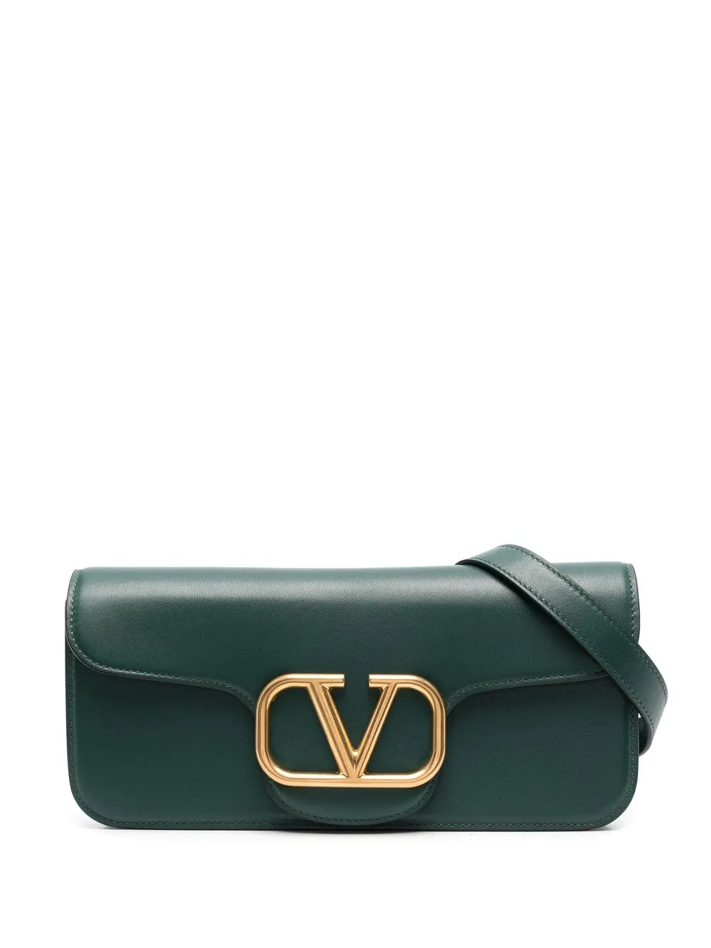 

Valentino Garavani bolsa de hombro con placa del logo - Verde